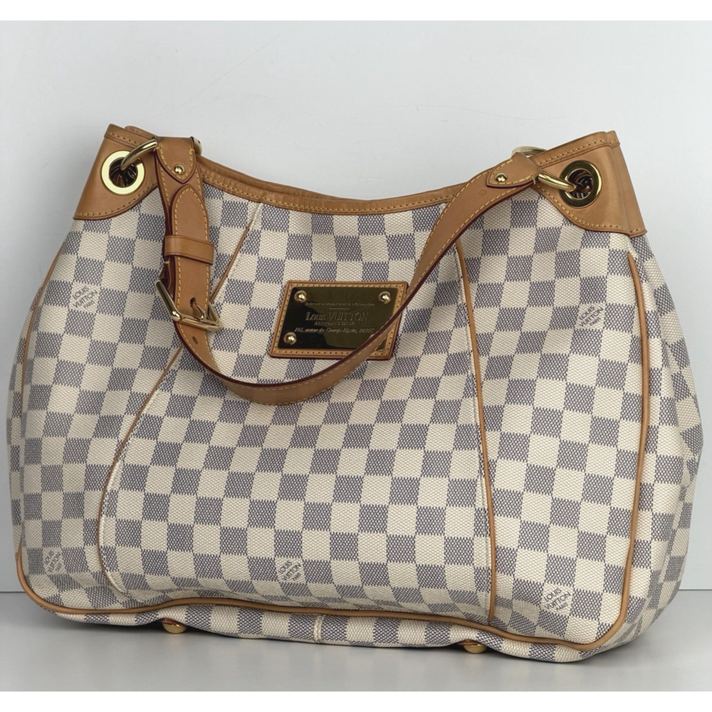 Louis Vuitton Galliera Hobo Bag PM in Damier Azur Coated Canvas 2010 S18